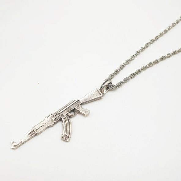 Ak-47 Model Erkek Kolye - 2
