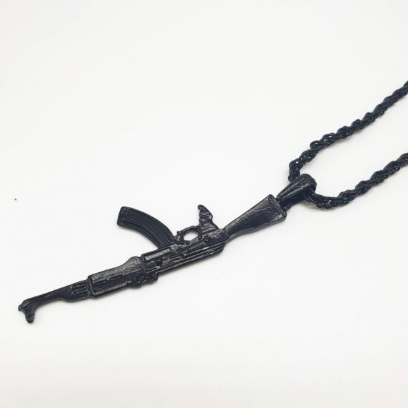 Ak-47 Model Erkek Kolye - 8