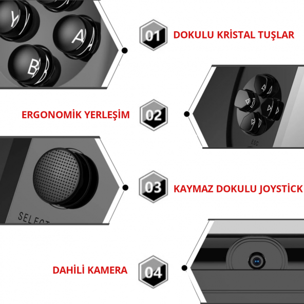 X12 128 Bit 5.1 inç Taşınabilir Oyun Konsolu - 3