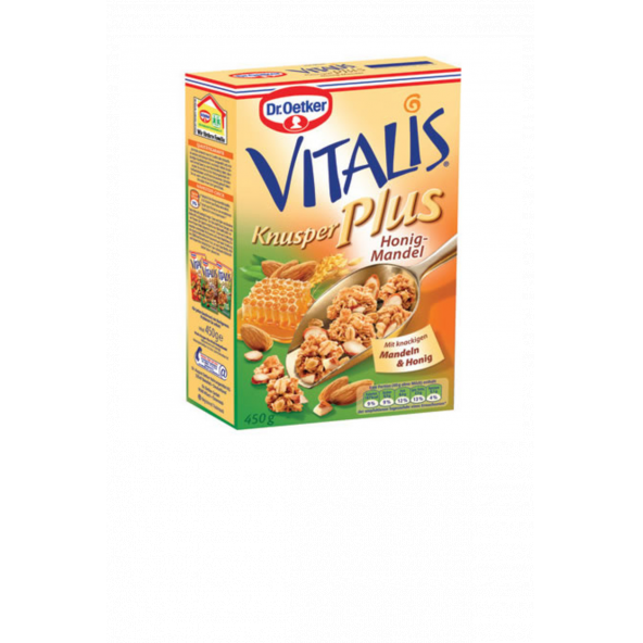 Dr. Oetker Vitalis Knusper Çıtır Bal Bademli Müsli 450 gr