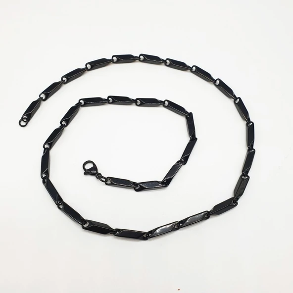 Kalın Model Siyah Renk Erkek Zincir - 10