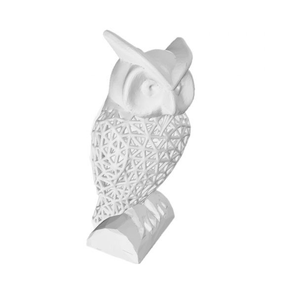3D Baskı Tel Kafes Baykuş Görünümlü Kalemlik Model 08 - 2