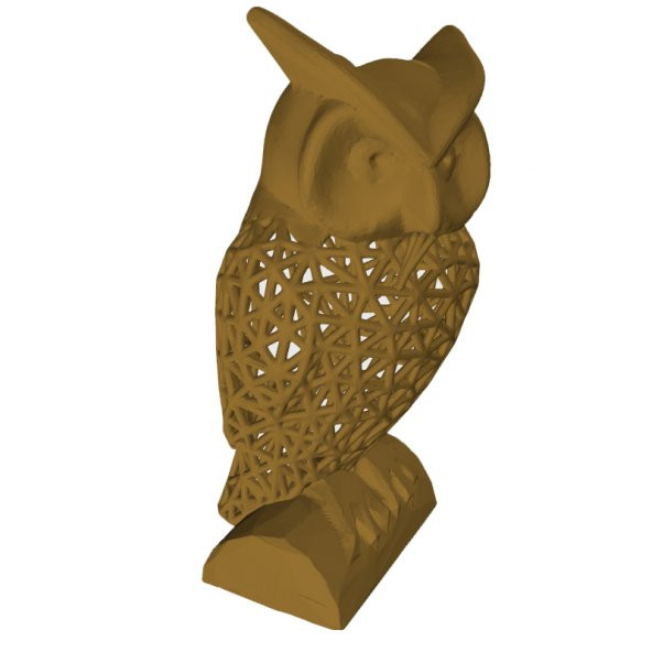 3D Baskı Tel Kafes Baykuş Görünümlü Kalemlik Model 08 - 3