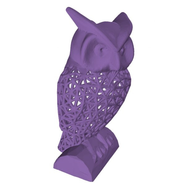 3D Baskı Tel Kafes Baykuş Görünümlü Kalemlik Model 08 - 5