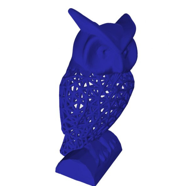 3D Baskı Tel Kafes Baykuş Görünümlü Kalemlik Model 08 - 10