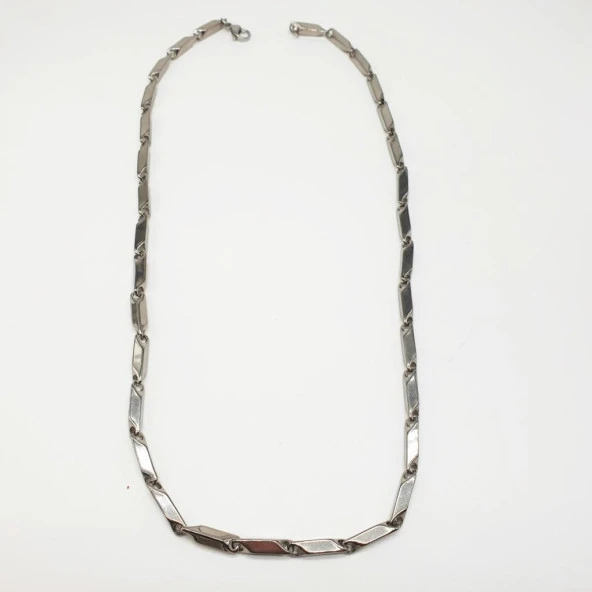 Kalın Model Gümüş Renk Erkek Zincir - 3