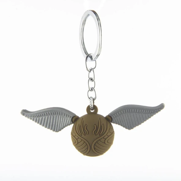 Harry Potter Hogwarts Snitch 3D Boyutlu Silikon Anahtarlık
