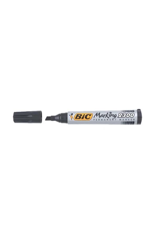 Bic Markör Permanent Kesik Uçlu Siyah (12 Li Paket) ürün görseli 1