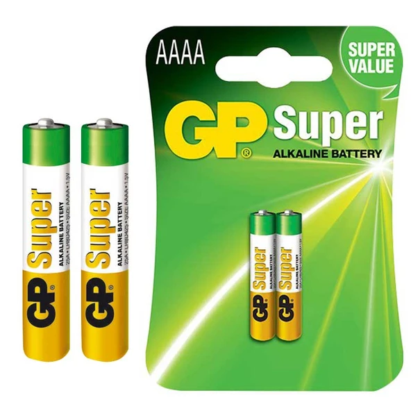 GP 25A-2MPT2 AAAA İNCENİN İNCESİ Kalem Pil Alkalin 2Li Paket