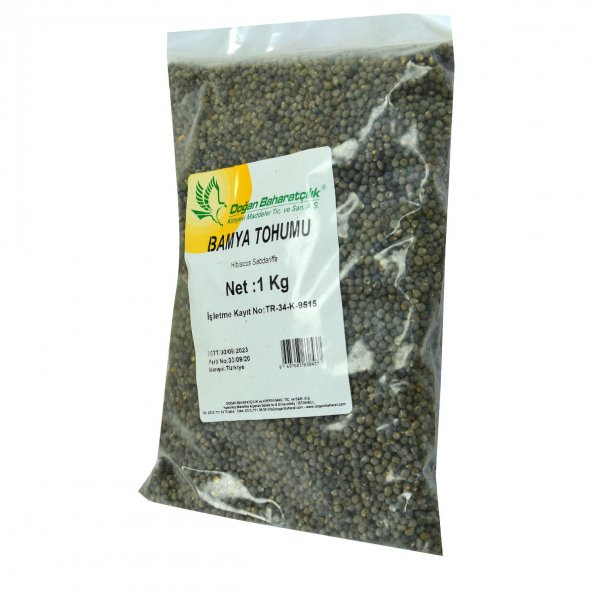 Doğal Bamya Tohumu 1000 Gr Paket - 5