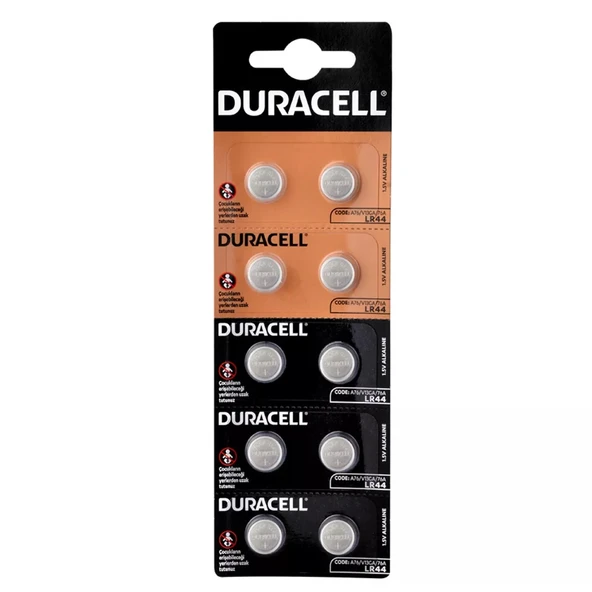 PİL DÜĞME A76 LR44 1.5V (10 ADET) DURACELL 76A