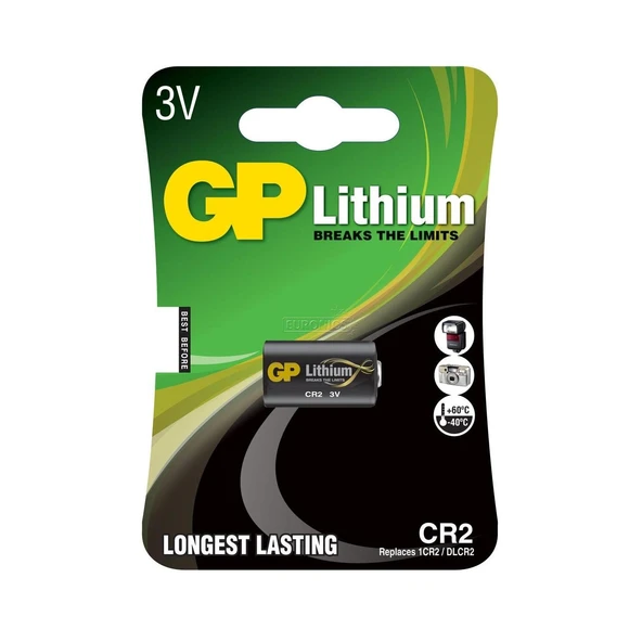 GP CR2E-2UE1 Pil CR2 3V Lityum ürün görseli 1