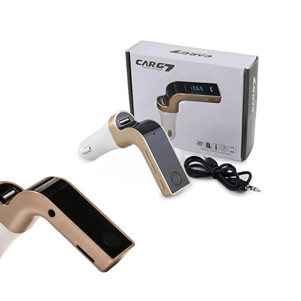 CAR-G7 Fm Transmitter Bluetooth Usb Sd Aux Dijital Ekran - 2