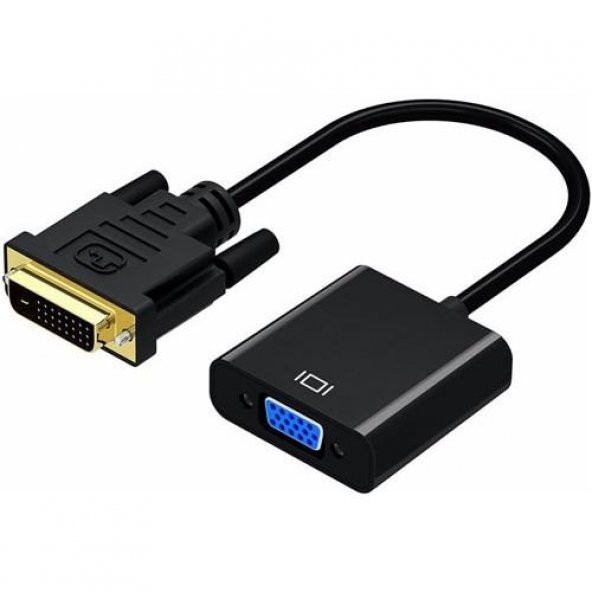 WellHise DVI 24+1 (DVI-D) to 15 Pin VGA Çevirici - 3
