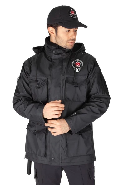 Yeni Tip Kamu Özel Güvenlik Erkek Kabanı (İç Montlu) - 5