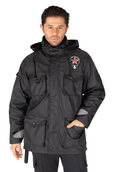 Yeni Tip Kamu Özel Güvenlik Erkek Kabanı (İç Montlu) - 2