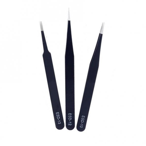 WellHise 3 Parça Antistatik Cımbız Seti (10-12-13) - 2