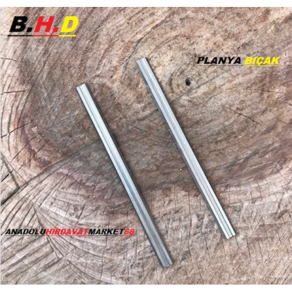 BHD ELEKTRİKLİ PLANYA BIÇAGI 2 ADET ÇELİK PLANYA BIÇAK 82MM - 1