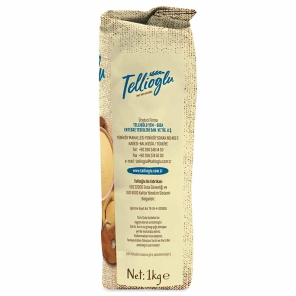 Tellioğlu İrmik Semolina Durum Buğdayı İrmiği 1000 g e - 2