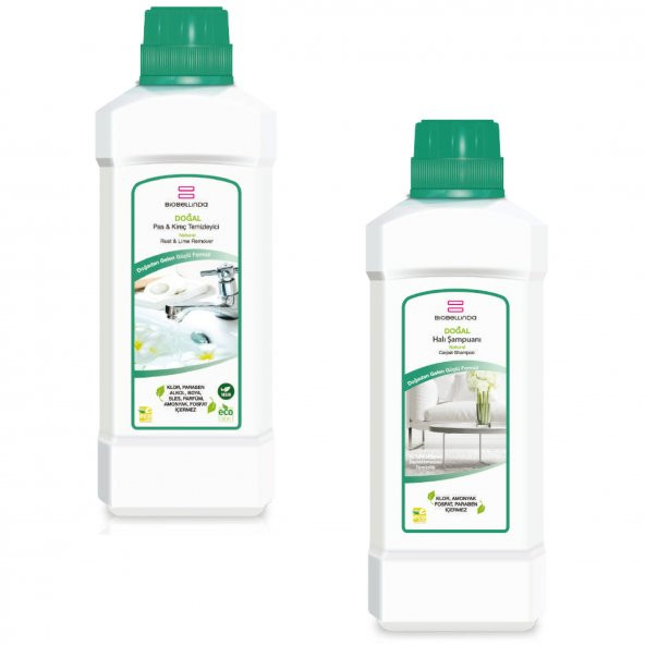 BioBellinda Pas & Kireç Temizleyici + Halı Şampuanı
