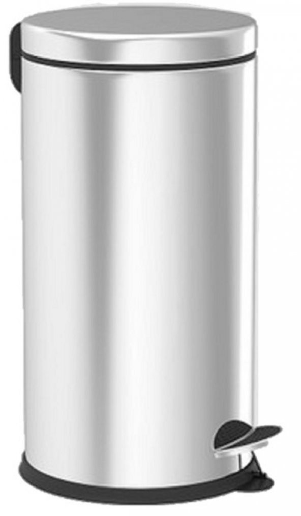 Krom Pedallı Çöp Kovası 8 Lt