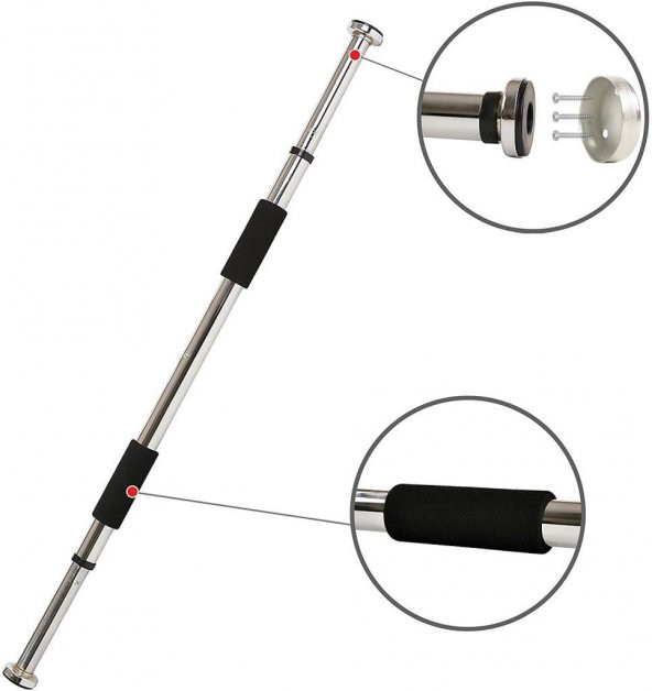 Havana Krom Kapı Barfiksi Barı Mekik Çekme Aleti (62-100 cm Arası) - 2