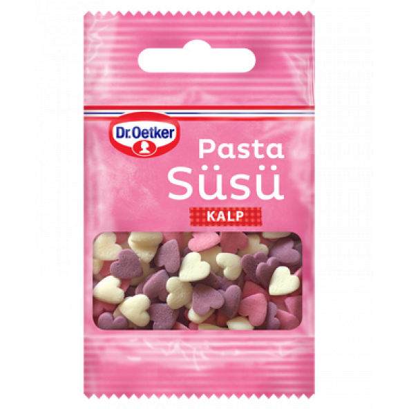 Dr Oetker Dekor Serisi Pasta Süsü - Kalp (2) Konfeti (2) 10 g. x 4 - 2