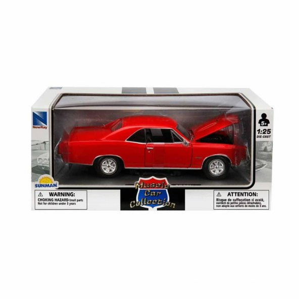 Newray 1969 Dodge Charger R/T  1:25 Model Kırmızı Araba