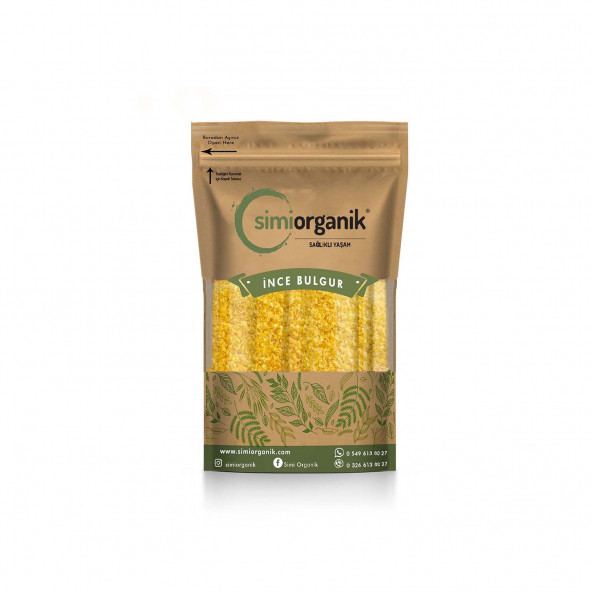 Simiorganik 1. Sınıf İnce Bulgur 1000 Gr.