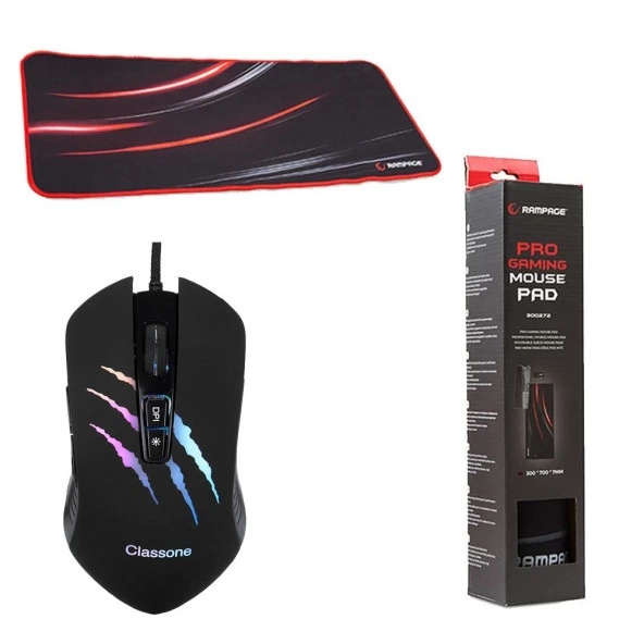 CLASSONE M312 MOUSE VE ADDİSON RAMPAGE MOUSEPAD SET
