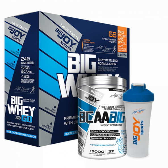 Big Joy Big Whey Go Protein 2201 Gr 68 Saşe + BcaaBig 589 Gr +Hediyeler