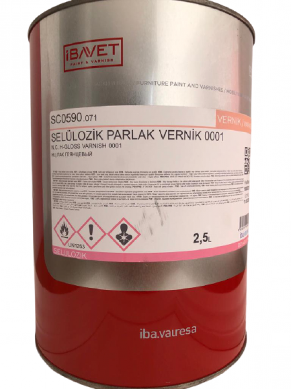 İBAVET SELÜLOZİK PARLAK VERNİK 2,5 LİTRE