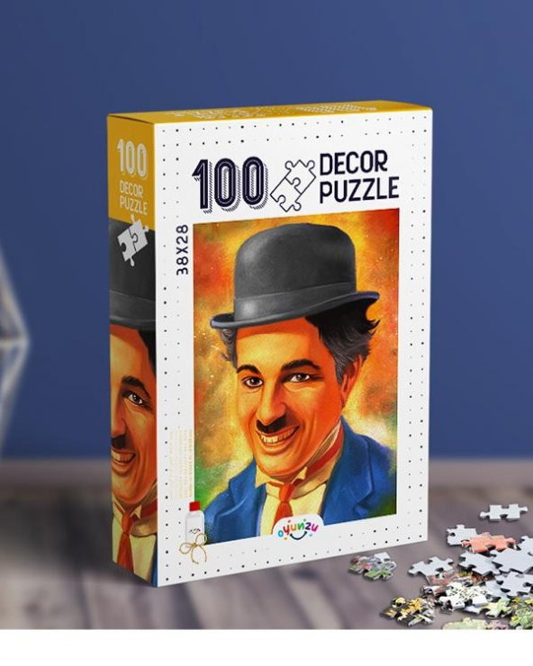 5 Yaş Charlie Chaplin Puzzle 100 Parça Oyunzu