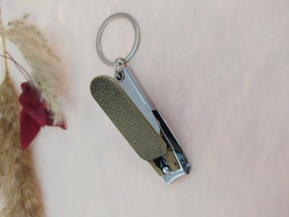 Türk Bayraklı Türkiye Antalya Yazılı Tırnak Makaslı Metal Anahtarlık - Resim 2