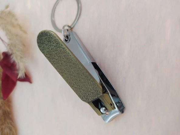 Türk Bayraklı Türkiye Antalya Yazılı Tırnak Makaslı Metal Anahtarlık - Resim 3