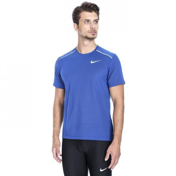 Nike Brthe Rise 365 Erkek Mavi Koşu Tişört AQ9919-438