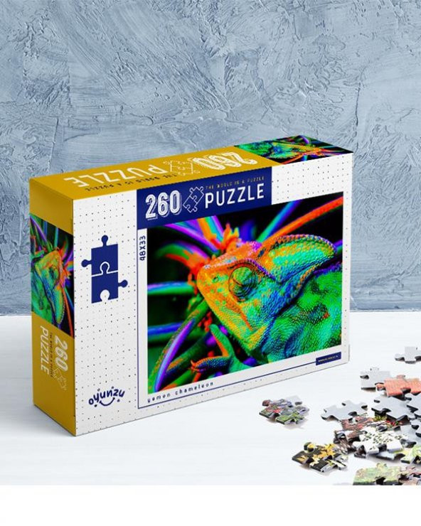 5 Yaş Bukalemun Puzzle 260 Parça Oyunzu
