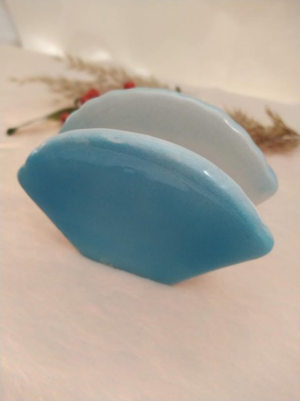 Hdmarketim Otantik Seramik Peçetelik Kürdanlık Antalya Temalı El İşi Boyama - 3