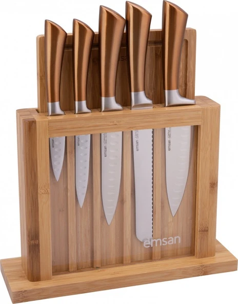 Emsan Bıçak Matriks Rose Gold 7 Parça Bıçak Seti ürün görseli 1