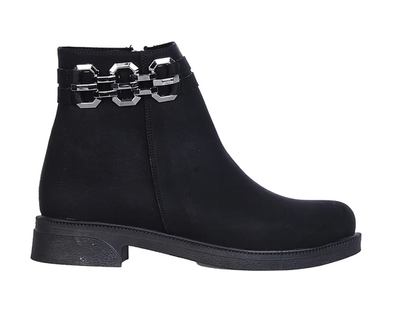 Moda Ayakkabı 159 Siyah Kadın Düz Bot Ayakkabı - 5