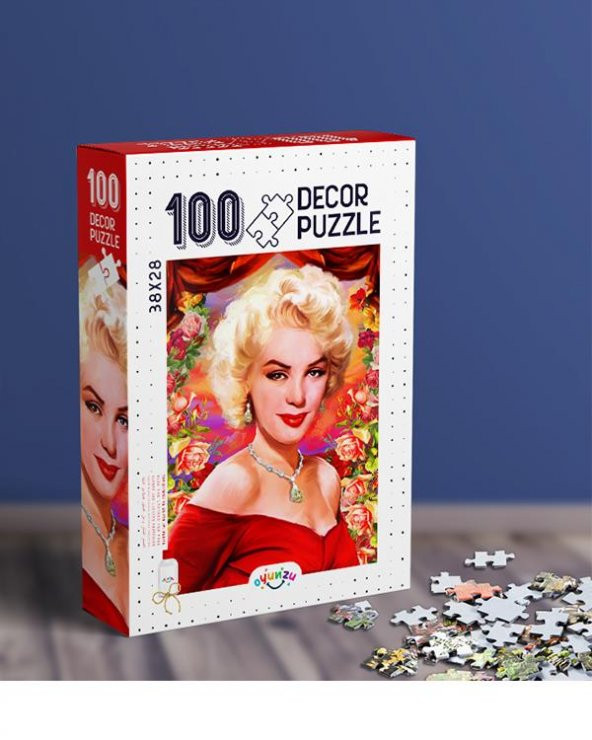 Oyunzu Marilyn Monroe Dekor Puzzle 100 Parça