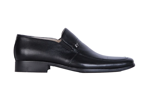 Tek Yıldız 808 Siyah % 100 Deri Erkek Klasik Ayakkabı - Resim 2