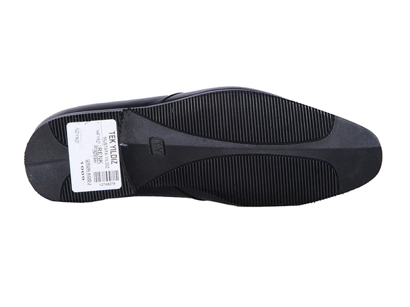 Tek Yıldız 1009 Siyah % 100 Deri Erkek Klasik Ayakkabı - 8