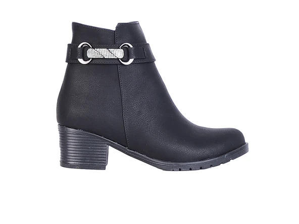 Moda Ayakkabı 154 Kadın Topuklu Bot Ayakkabı - 9