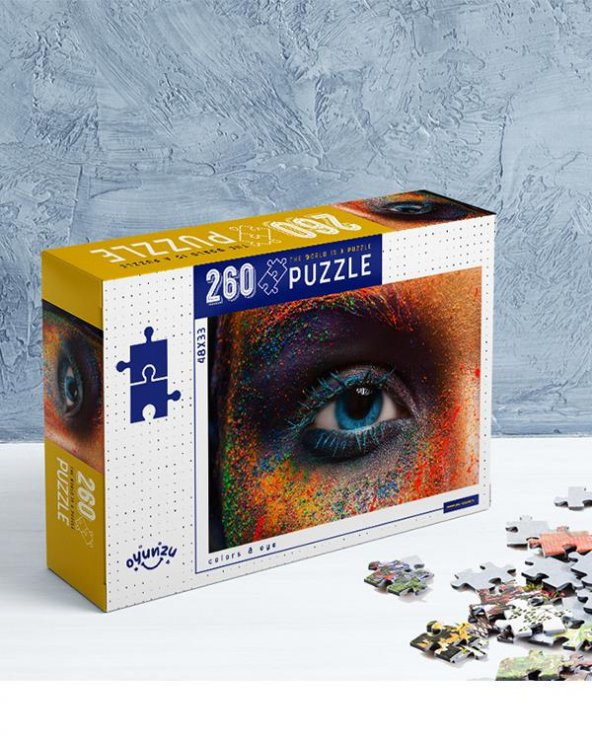 5 Yaş Renkler ve Göz Puzzle 260 Parça Oyunzu
