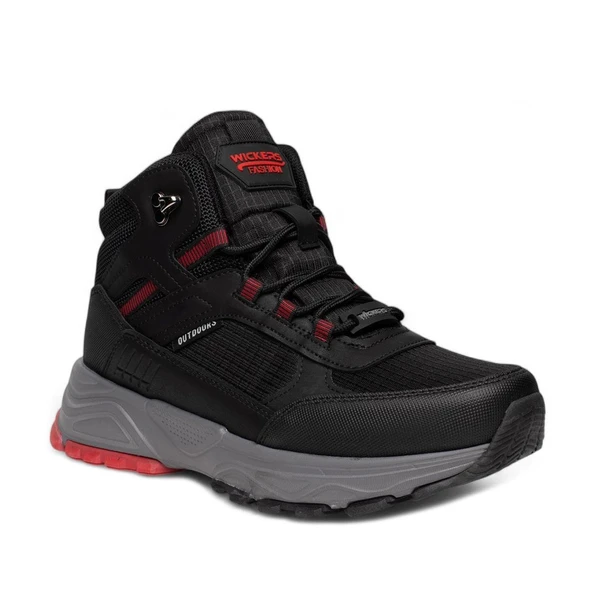 Wickers 2715 Siyah-Kmz Erkek Trekking Bot Ayakkabı - 6