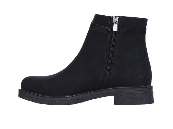 Moda Ayakkabı 158 Siyah Kadın Düz Bot Ayakkabı - 3