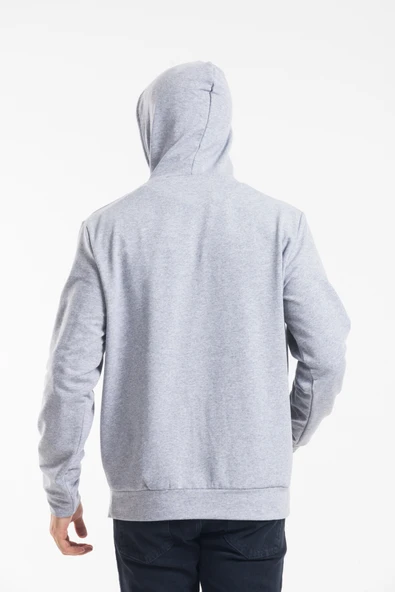 Erkek Kapşonlu Rahat Kalıp İnce Wıllamsburg Brooklyn Baskılı Swetashırt spr24sw123 - Resim 6