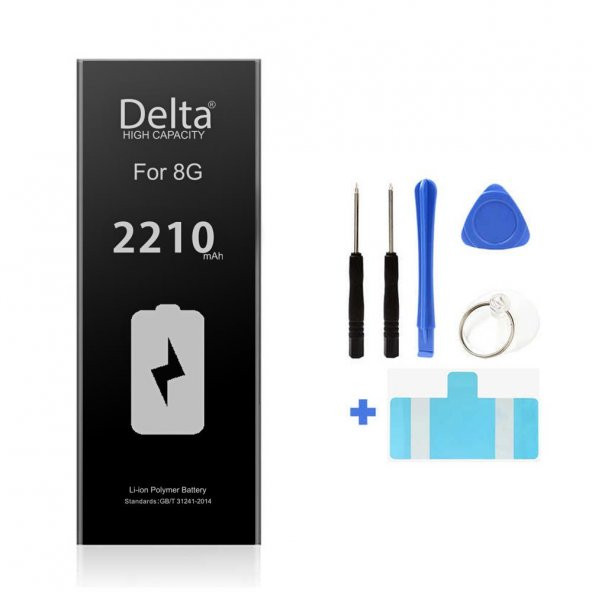 Delta Mobile Apple iPhone 8 2210mAh Yüksek Kapasite Batarya