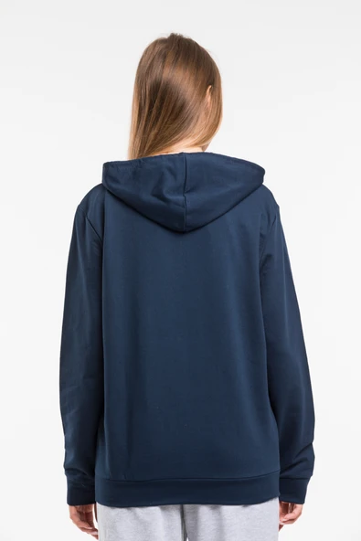 Kadın Kapşonlu Rahat Kalıp İnce Wıllamsburg Brooklyn Baskılı Swetashırt spr24swk123 - 12